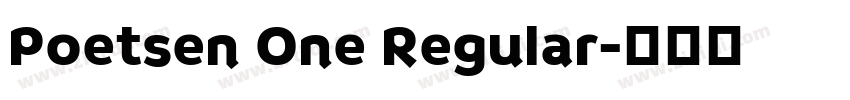 Poetsen One Regular字体转换